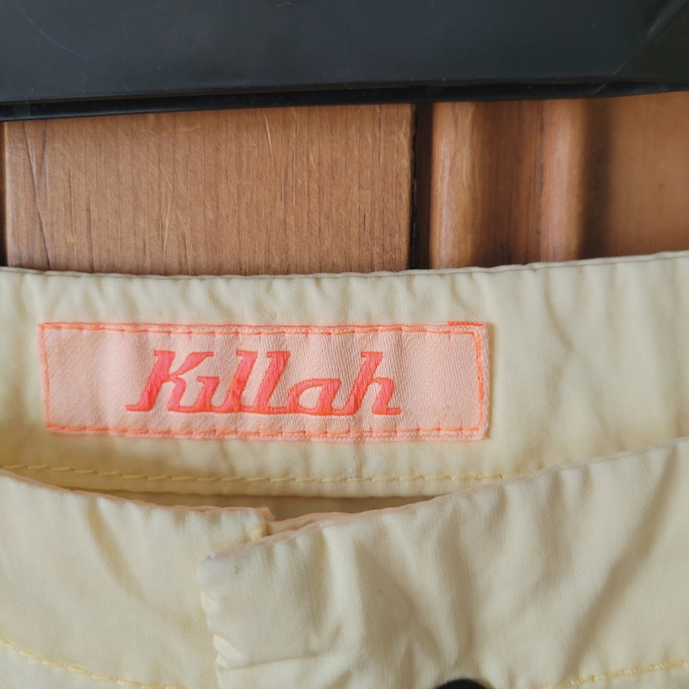 Y2K Killah Deadstock Low Rise Cotton Pants Yellow 28 - Picture 5 of 15